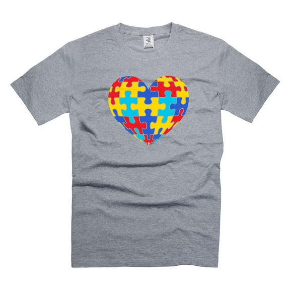 Autism Puzzle Tee Awareness Shirt, Support Tee, Puzzle Pride Shirt, Awareness Shirt (Small Grey)