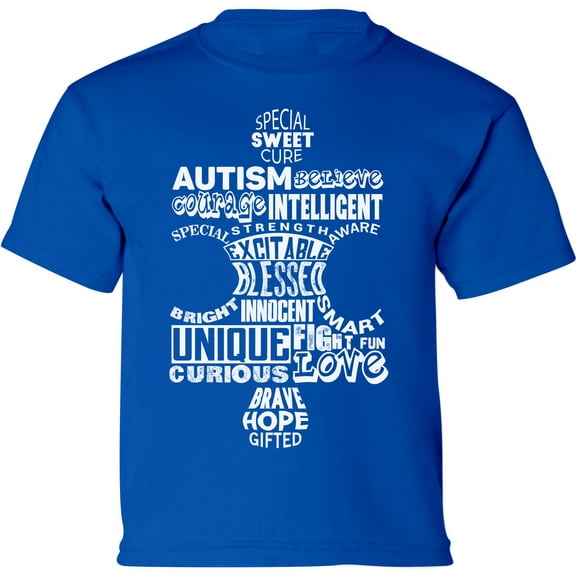 Autism Puzzles Hope Blessed Autism Awareness Toddler T-Shirt - Graphic Tee - 2T 3T 4T 5/6T
