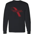 thumbnail image 1 of Autism Red Ribbon Support Autism Awareness Gifts S M L XL 2XL Men Long Sleeve T-Shirt Graphic Tee, 1 of 2