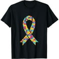 thumbnail image 1 of Autism Ribbon Autism Support Awareness Month T-Shirt, 1 of 4