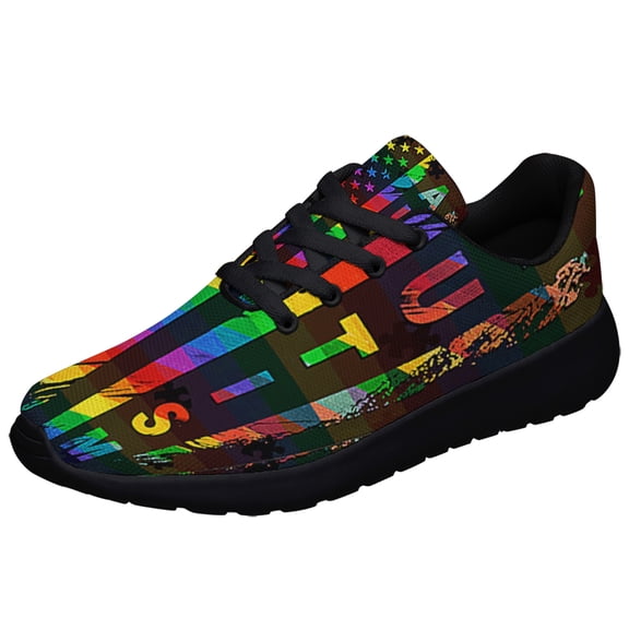 Autism Rights Movement Shoes Sneakers Black Size 7.5