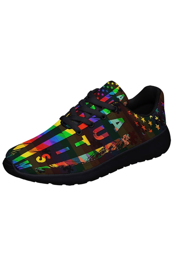 Autism Rights Movement Shoes Sneakers for Women Men Black Size 8