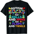 thumbnail image 1 of Autism Rocks And Rolls Funny Autism Awareness Month T-Shirt, 1 of 3