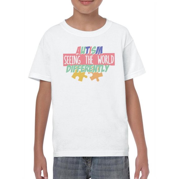 Autism Seeing The World T-Shirt Toddler -Smartprints Designs, 2 Toddler