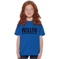 thumbnail image 1 of Autism Seeing the World Differently Crewneck T Shirts Boy Girl Teen Brisco Brands XS, 1 of 6