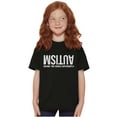 thumbnail image 1 of Autism Seeing the World Differently Crewneck T Shirts Boy Girl Teen Brisco Brands XS, 1 of 6