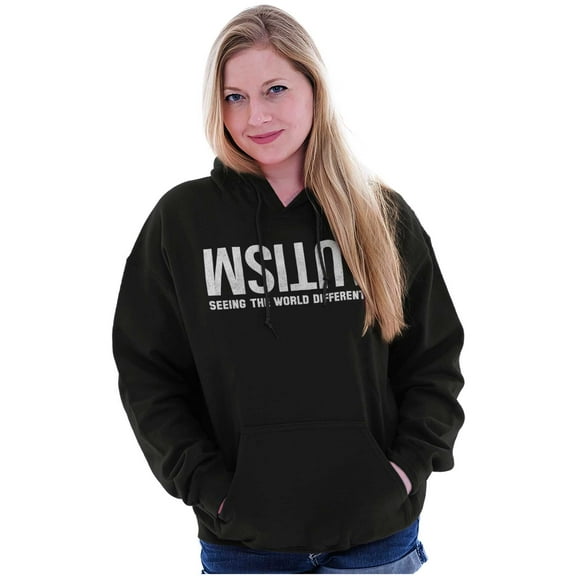 Autism Seeing the World Differently Hoodie Sweatshirt Women Men Brisco Brands L