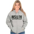 thumbnail image 1 of Autism Seeing the World Differently Zip Up Hoodie Men's Women's Brisco Brands L, 1 of 6