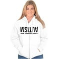 thumbnail image 1 of Autism Seeing the World Differently Zip Up Hoodie Men's Women's Brisco Brands S, 1 of 6