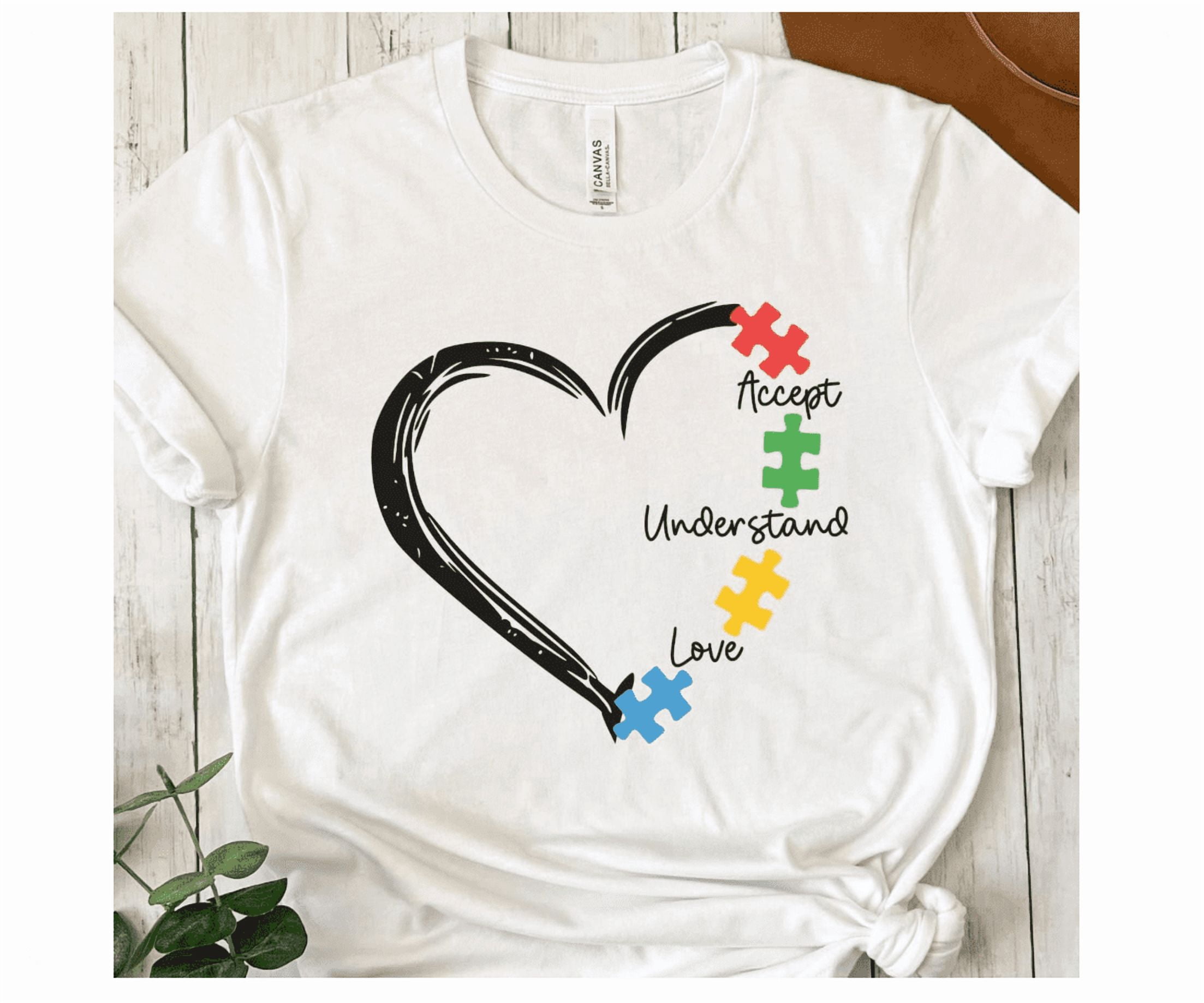 Autism Shirt, Accept Understand Love Shirt, Autism Awareness Shirt, Puzzle Piece Shirt, Neurodiversity Shirt, Autism Teacher Shirtfull Size S-5Xl