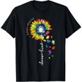 thumbnail image 1 of Autism Shirt Choose Kind Autism Awareness Unicorn Sunflower T-Shirt men and women can wear, black, white, gifts, 1 of 4