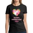 thumbnail image 1 of Autism Shirt for Women Accept Understand Love Autism Awareness Gifts Graphic Tee, 1 of 2