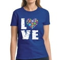thumbnail image 1 of Autism Shirt for Women Love Puzzle Autism Awareness Ladies T-Shirt Graphic Tee, 1 of 2