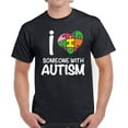 thumbnail image 1 of Autism Shirts for Men - S M L XL 2XL 3XL 4XL 5XL - I Love Someone With Autism Graphic Tee, 1 of 2