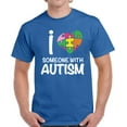 thumbnail image 1 of Autism Shirts for Men - S M L XL 2XL 3XL 4XL 5XL - I Love Someone With Autism Graphic Tee, 1 of 2