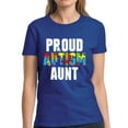 thumbnail image 1 of Autism Shirts for Women - S M L XL 2XL 3XL - Proud Autism Aunt Graphic Tee, 1 of 2