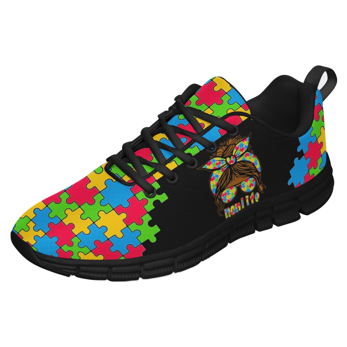 Autism Shoes Women Men Running Sneakers Autism Awareness Puzzle Print ...