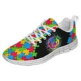 Autism Shoes Women Men Running Sneakers Autism Awareness Puzzle Print