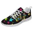 thumbnail image 1 of Autism Shoes Women Men Running Sneakers Autism Awareness Puzzle Print Tennis Walking Shoes White Size 4, 1 of 5