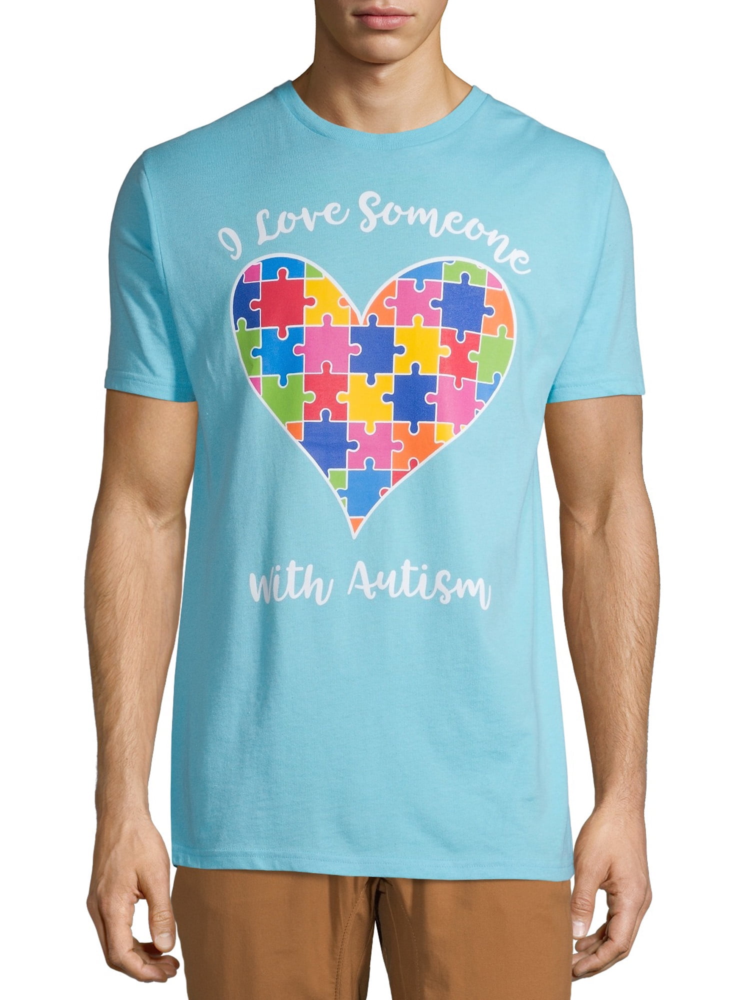 Autism Speaks Awareness Unisex I Love Someone with Autism Graphic T-shirt