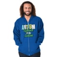 thumbnail image 1 of Autism Speaks If You Listen Awareness Zip Up Hoodie Men's Women's Brisco Brands S, 1 of 6
