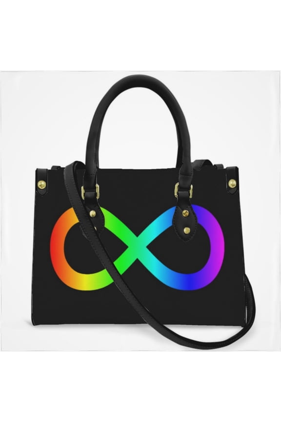 Autism Spectrum Infinity Awareness Symbol Cross Body Bags For Women Small Leather Female Handbags Fashion Top-Handle Totes