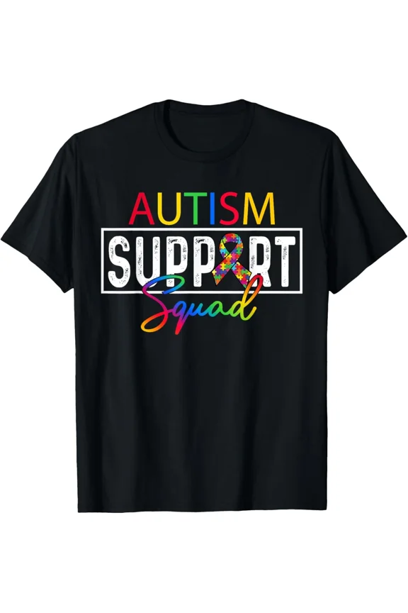 Autism Squad Awareness Autism Support Team Group Family kids Unisex T-Shirt, up to size 5XL