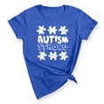thumbnail image 1 of Autism Strong Awareness Support Women's T-shirt, 2XL, Royal, 1 of 5