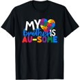 thumbnail image 1 of Autism Support and Awareness My Autistic Brother Is Awesome T-Shirt, 1 of 3