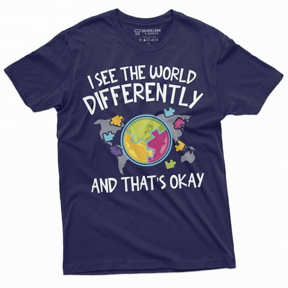 Autism T-shirt Autism Awareness day Seeing the world differently Tee Shirt Autistic Autism shirts
