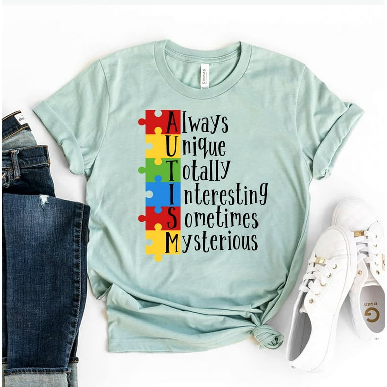 Autistic Autism Awareness Teacher Strong Shirts Women Shirt Autistic Autism Awareness Teacher Strong Shirts Women Shirt