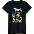 thumbnail image 1 of Autism Teacher Puzzle Piece Students Womens Autistic Teach T-Shirt, 1 of 3