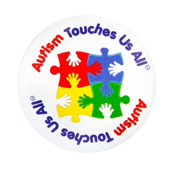 Autism Touches Us All Button Pins ( 5 Pins)