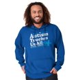 thumbnail image 1 of Autism Touches Us All Puzzle Piece Unisex Plus Fleece Graphic Hoodie Brisco Brands 3X, 1 of 3