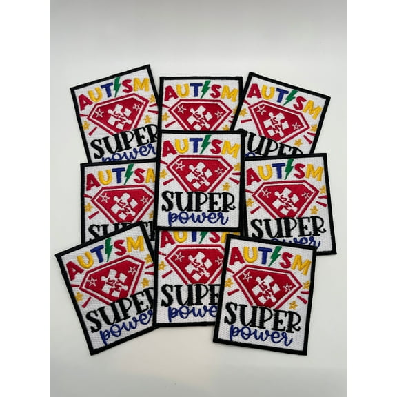 Autism is my Superpower Iron on Patch, Cute Patch, Iron On Patch, Kid Patch, Embroidered Patch, Crafting, Crafts