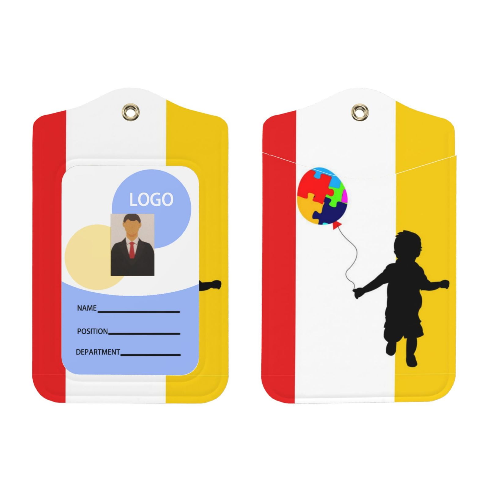 Autistic Autism Awareness Day Month 2024 Id Card Badge Leather Holder ...