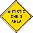 thumbnail image 1 of Autistic Child Area Novelty Metal Sign Retro Wall Decor For Home Gate Garden Bars Restaurants Cafes Office Store Pubs Club Sign Gift 12X12Inch, 1 of 4