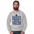 thumbnail image 1 of Autistic Lives Matter Autism Aware Sweatshirt for Men or Women Brisco Brands L, 1 of 6