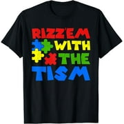 Autistic Rizz, Rizz'em with The Tism Meme Autism Awareness T-Shirt