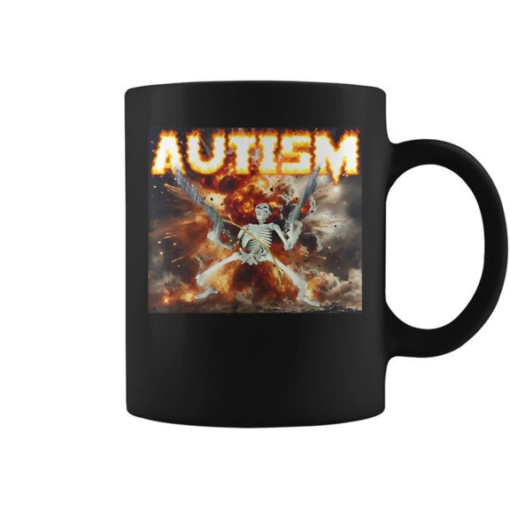 Autistic Skeleton Oddly Specific Offensive Coffee Mugs