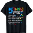 thumbnail image 1 of Autistic Son Autism Awareness Support For Mom Dad Parents T-Shirt, 1 of 4