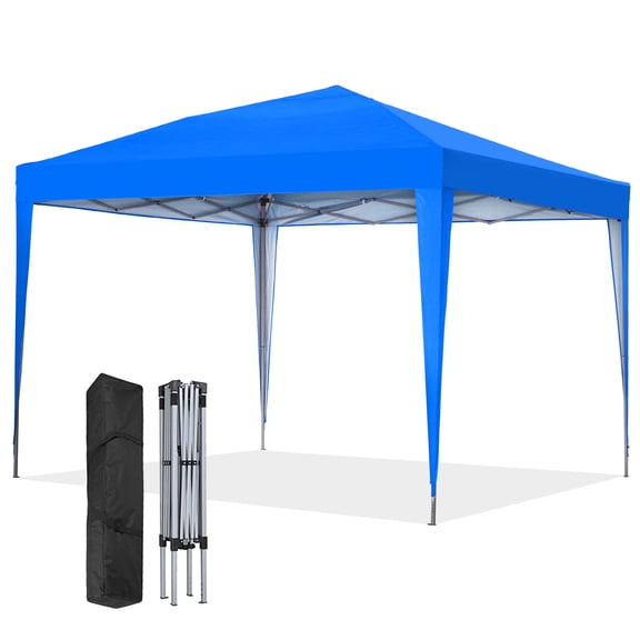 Autlaycil 10'x10' Outdoor Canopy Tent, Commercial Instant Gazebos, Portable Shelter Canopies(Blue)