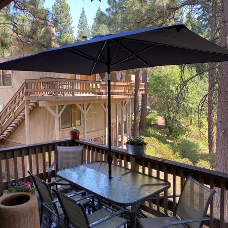 Autlaycil 10ft x 6.5ft with Base Rectangle Patio Umbrella Outdoor Umbrella Navy Blue