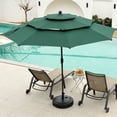 thumbnail image 1 of Autlaycil 10ft Green Patio Umbrella with Push Button Tilt and Crank, 8 Sturdy Ribs UV Protection Waterproof for Garden, Deck, Table, Pool, 1 of 8