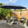 thumbnail image 1 of Autlaycil 13 FT Patio Umbrella Umbrella Base,Extra Large Umbrella with Crank, for Outdoor, Market, Beach, Garden, Yard, Party, Navy Blue, 1 of 6