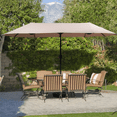 thumbnail image 1 of Autlaycil 13 FT Patio Umbrella with Sun Protection & Easy Crank for Deck Pool Patio, Khaki, 1 of 7