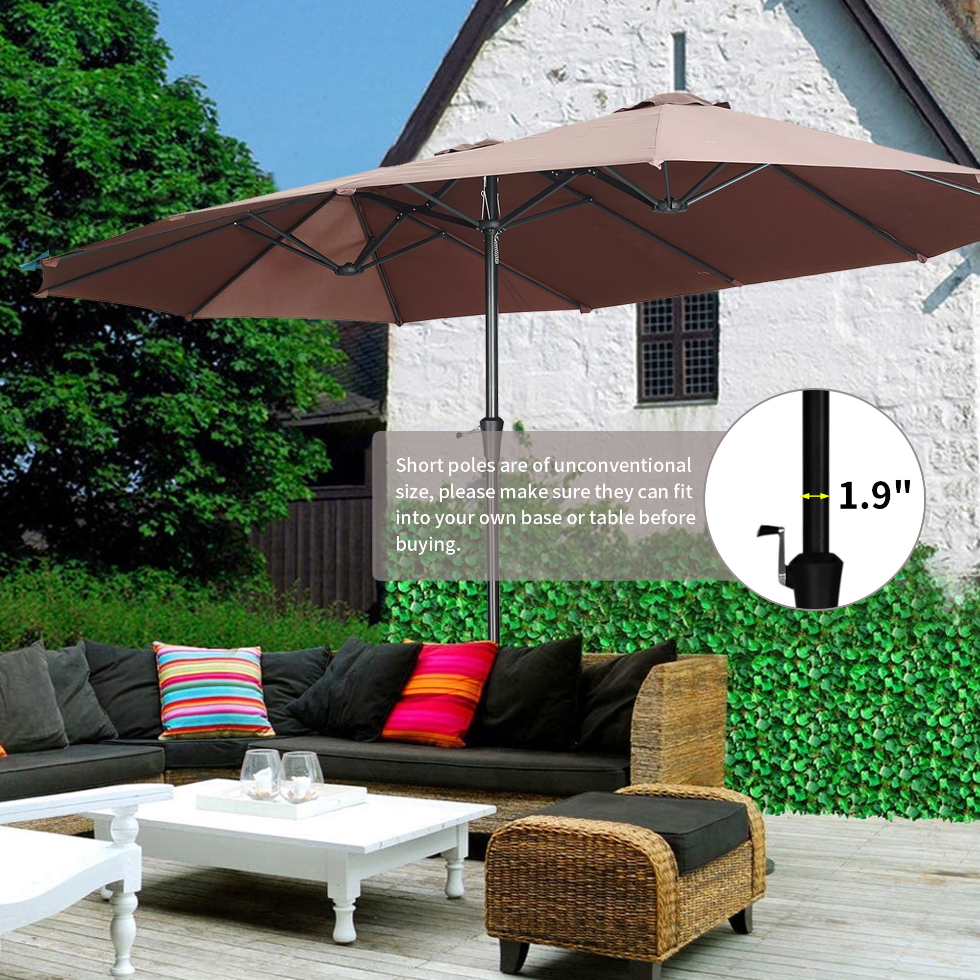 Walmart patio umbrellas online clearance
