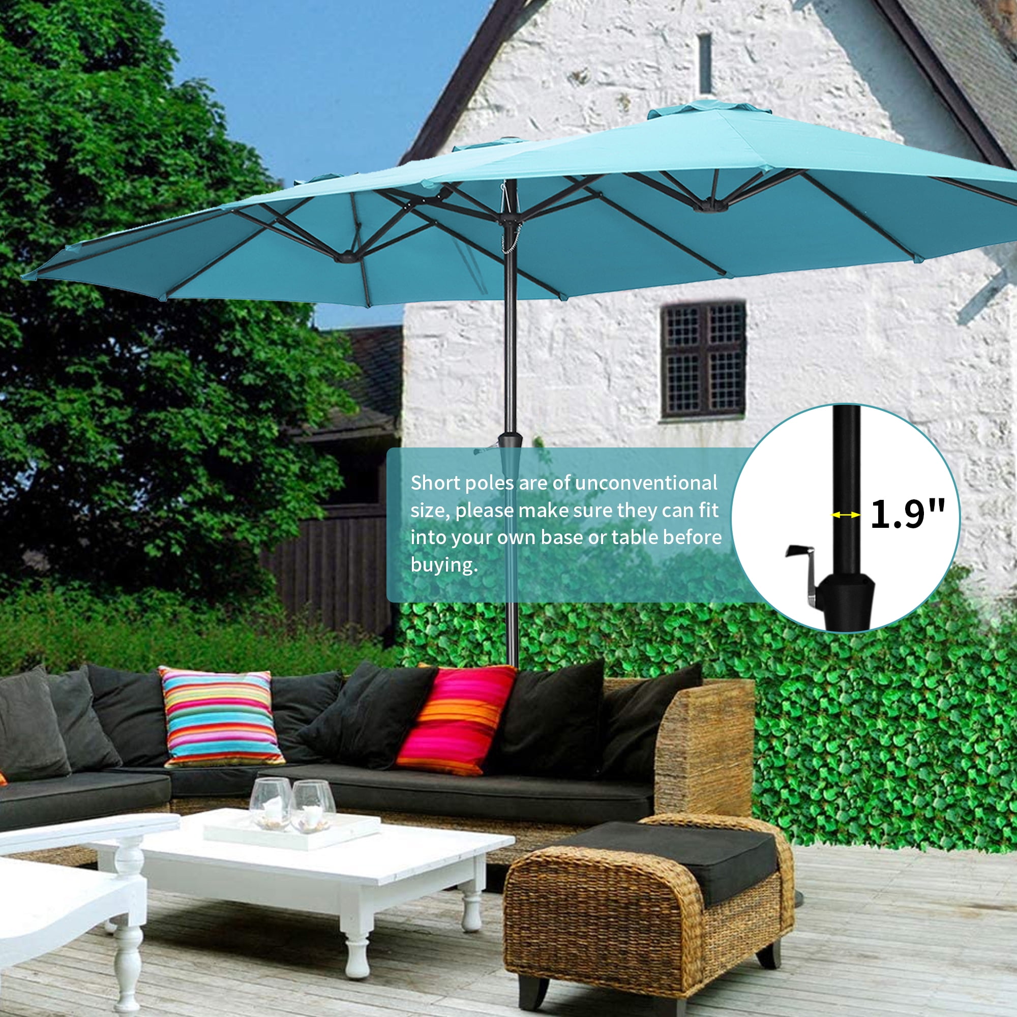 Extra large 2024 umbrellas for patio