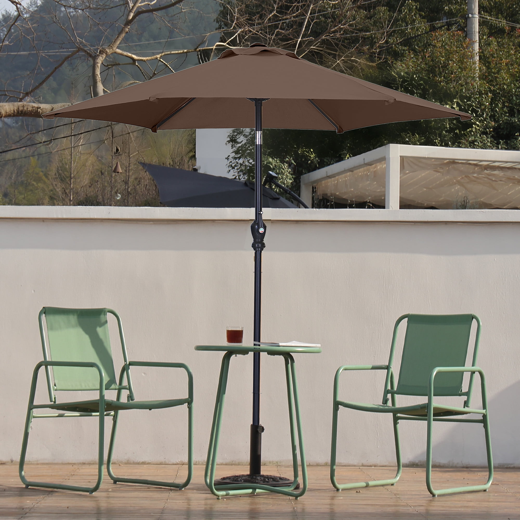 6 feet patio umbrella 6' Aluminum Sunbrella AA Umbrella, Crank Lift, Manual Tilt, Aluminum Ribs  (CGSPT608UMB)
