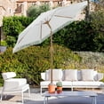 thumbnail image 1 of Autlaycil 7.5 ft Fringe Patio Umbrella, Outdoor Table Tassels Umbrella with Push Button Tilt and Crank (White), 1 of 6
